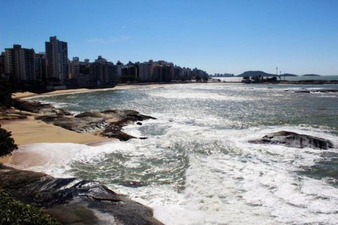 Ferienwohnung Janela Sobre O Mar De Guarapari Exterior foto